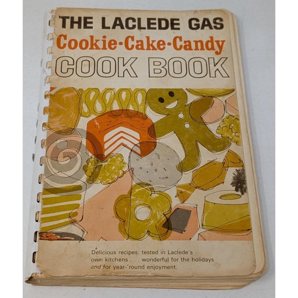 The Laclede Gas Cookie Cake Candy Cookbook St Louis Recipe‎ Book Christmas VTG